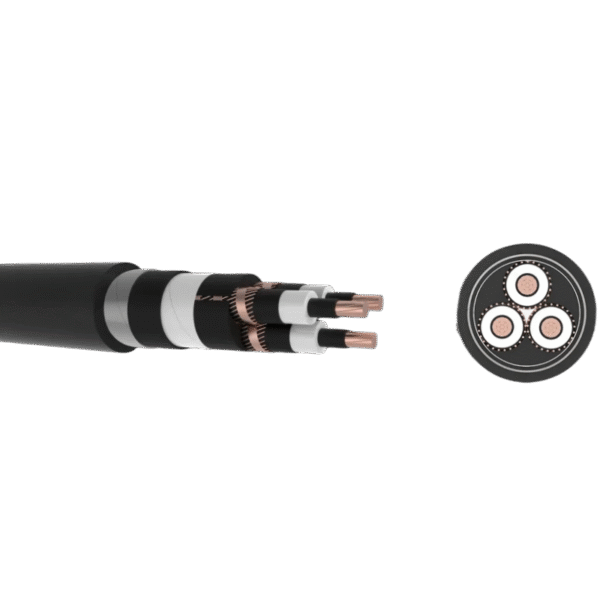 N2XSEBY （YJSV22）6/10(12)kV  (Cu/XLPE/CWS/PVC/STA/PVC)